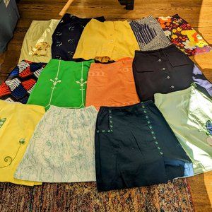 Vintage 1970's Golf Skirts